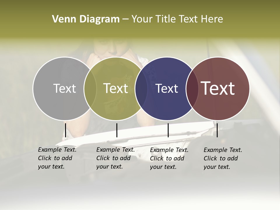 Open Person Car PowerPoint Template