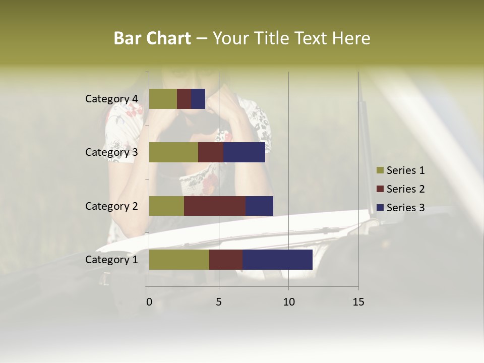 Open Person Car PowerPoint Template