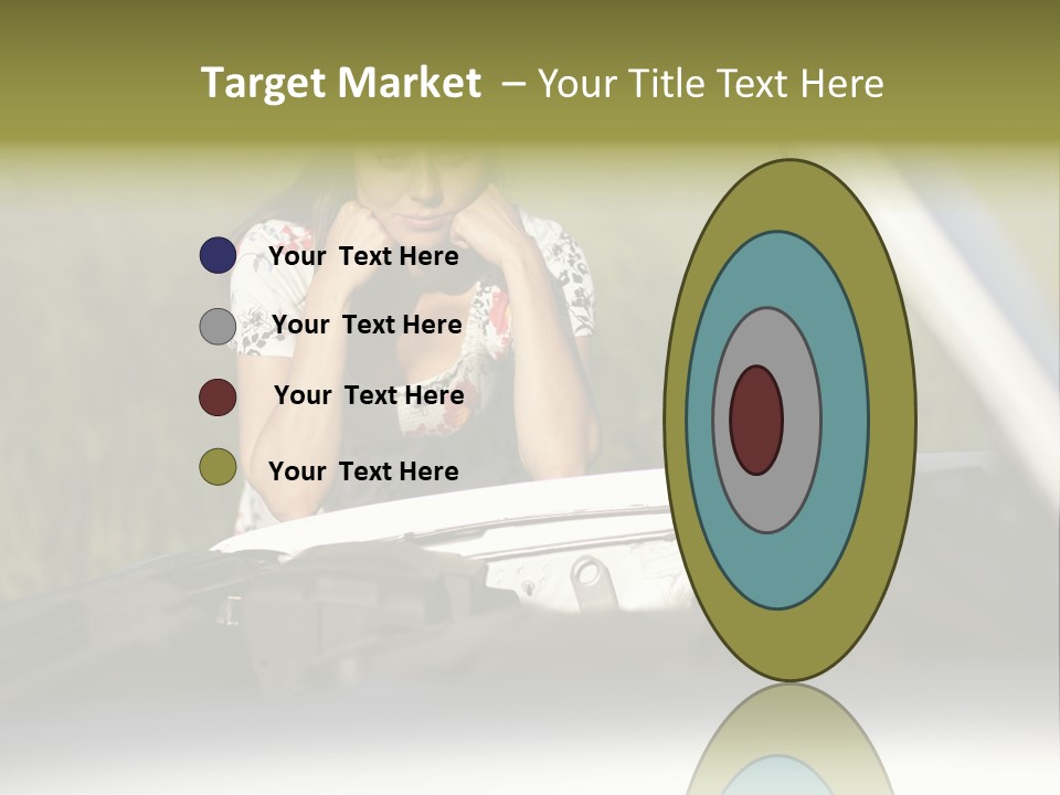 Open Person Car PowerPoint Template