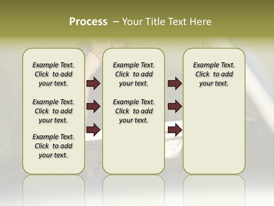 Open Person Car PowerPoint Template