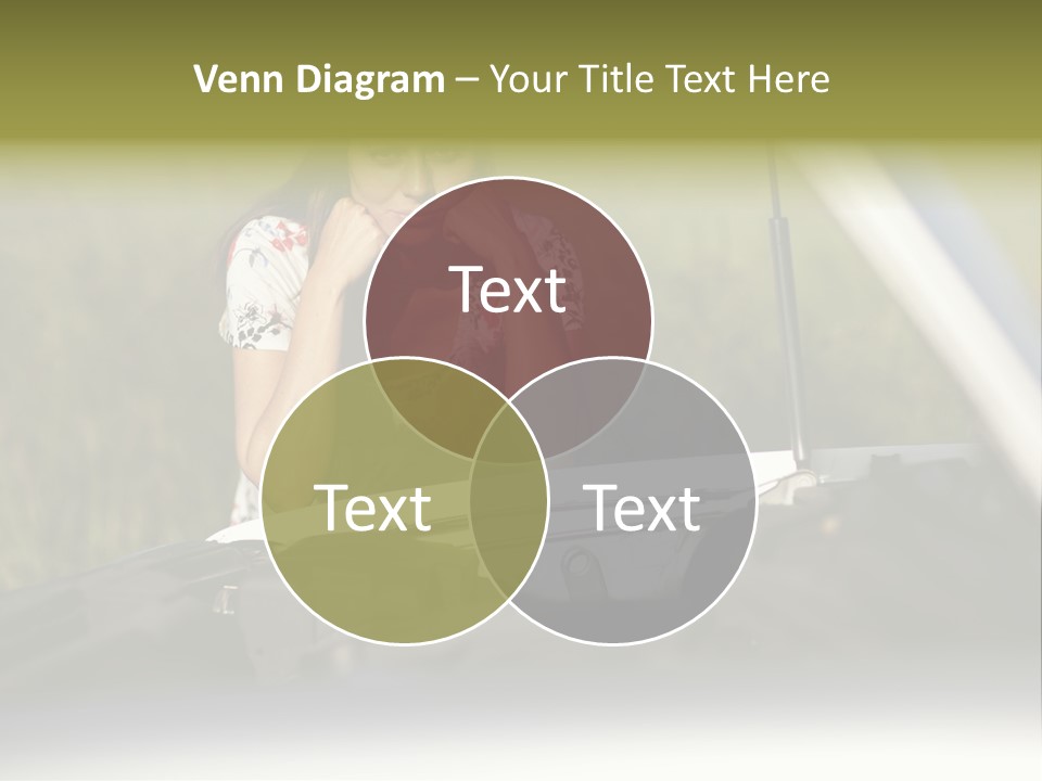 Open Person Car PowerPoint Template