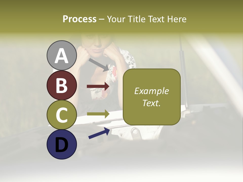 Open Person Car PowerPoint Template