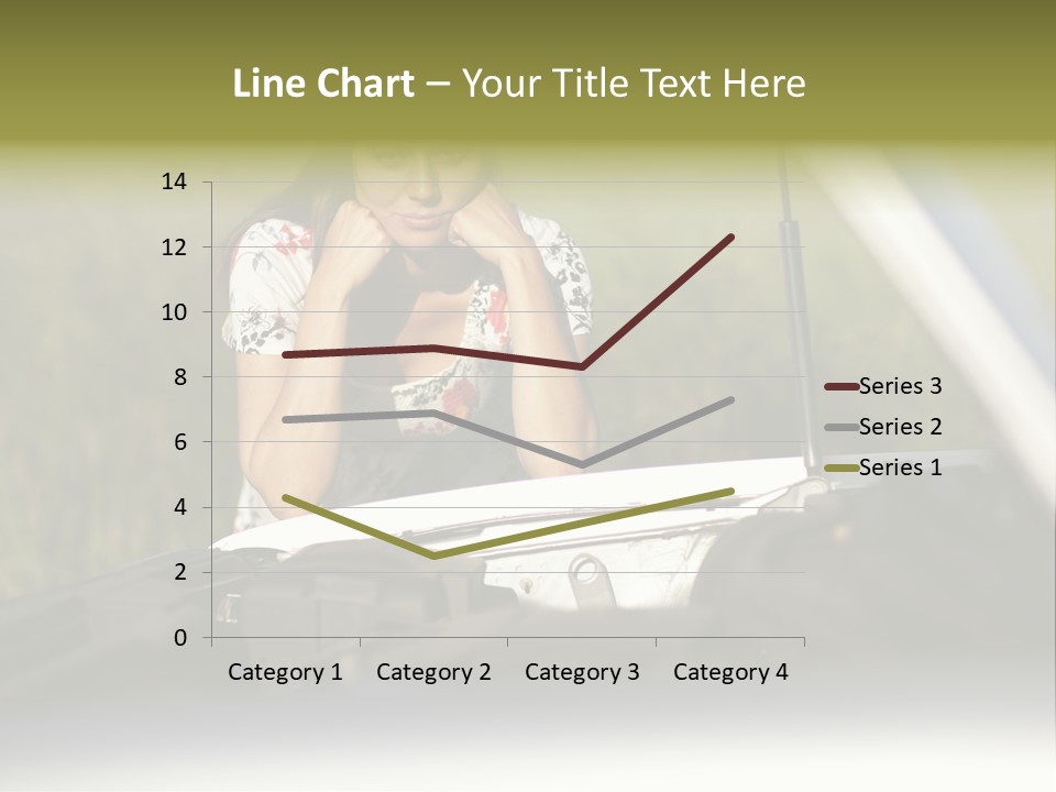Open Person Car PowerPoint Template