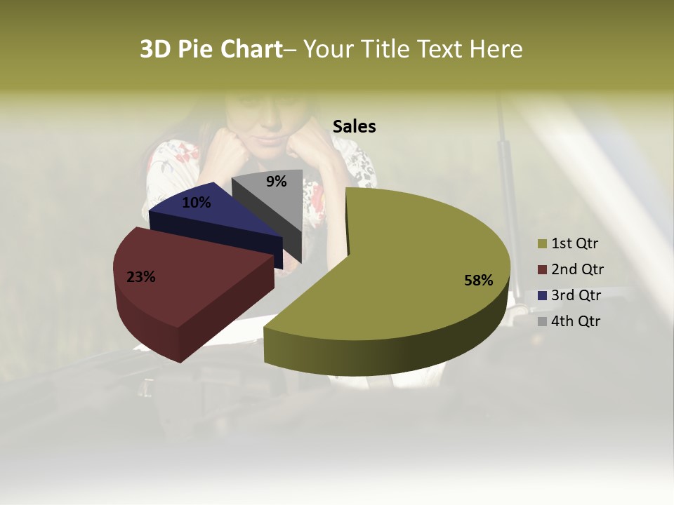 Open Person Car PowerPoint Template