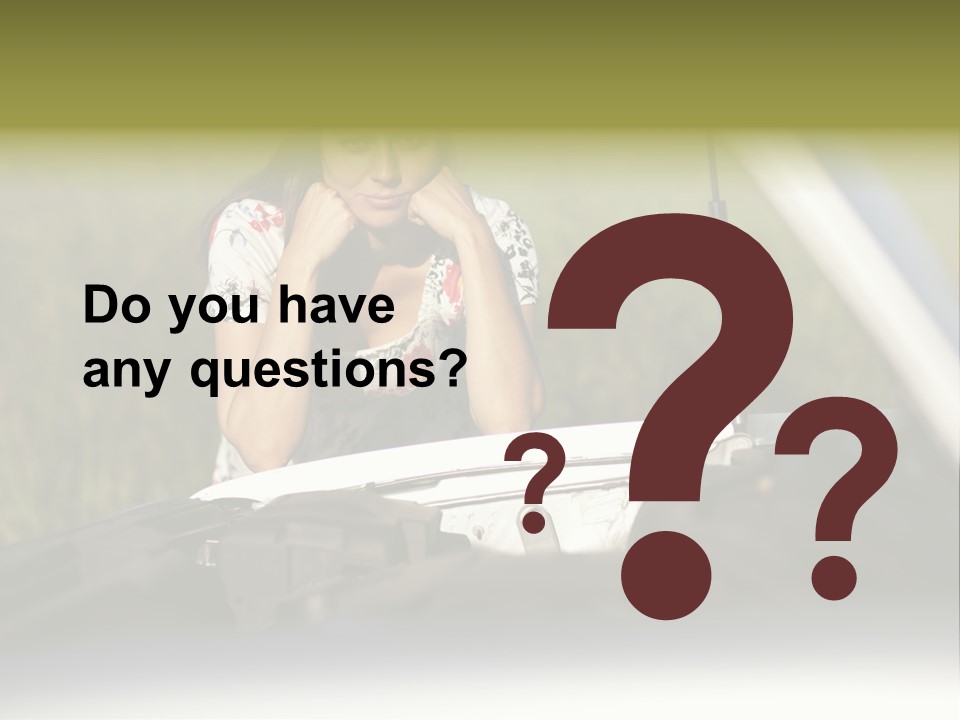 Open Person Car PowerPoint Template