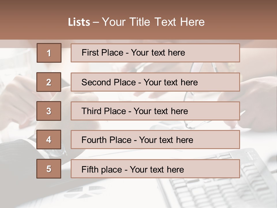 Job Note Occupation PowerPoint Template