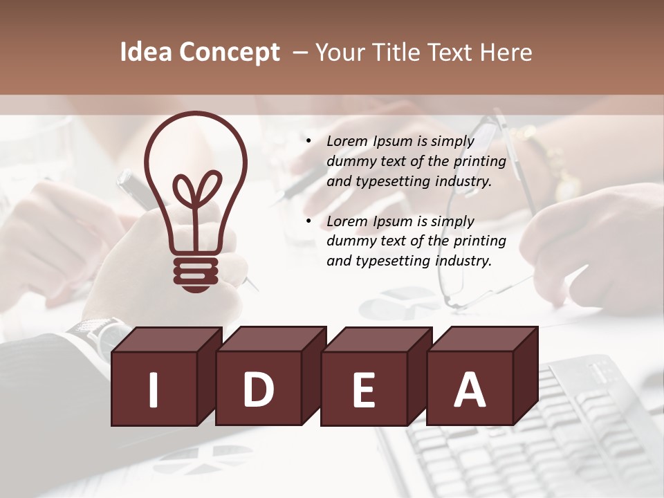 Job Note Occupation PowerPoint Template