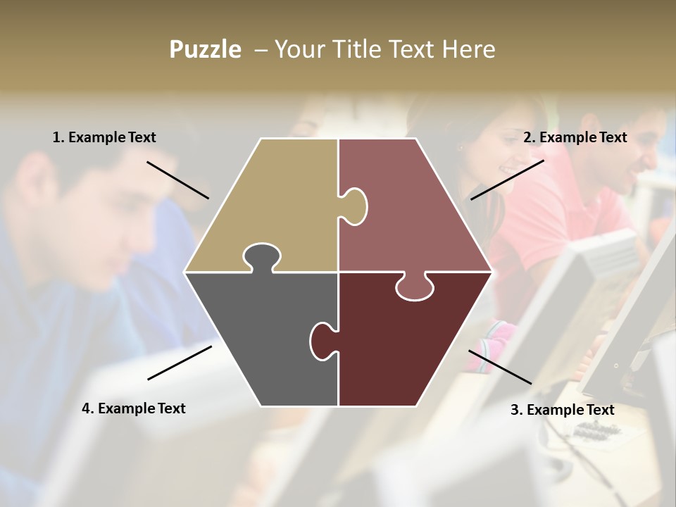 Young Students Females PowerPoint Template