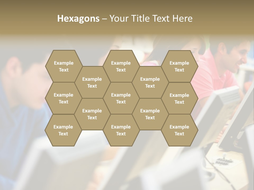 Young Students Females PowerPoint Template