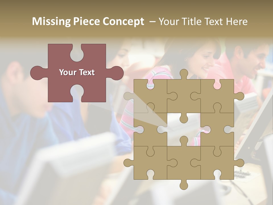 Young Students Females PowerPoint Template