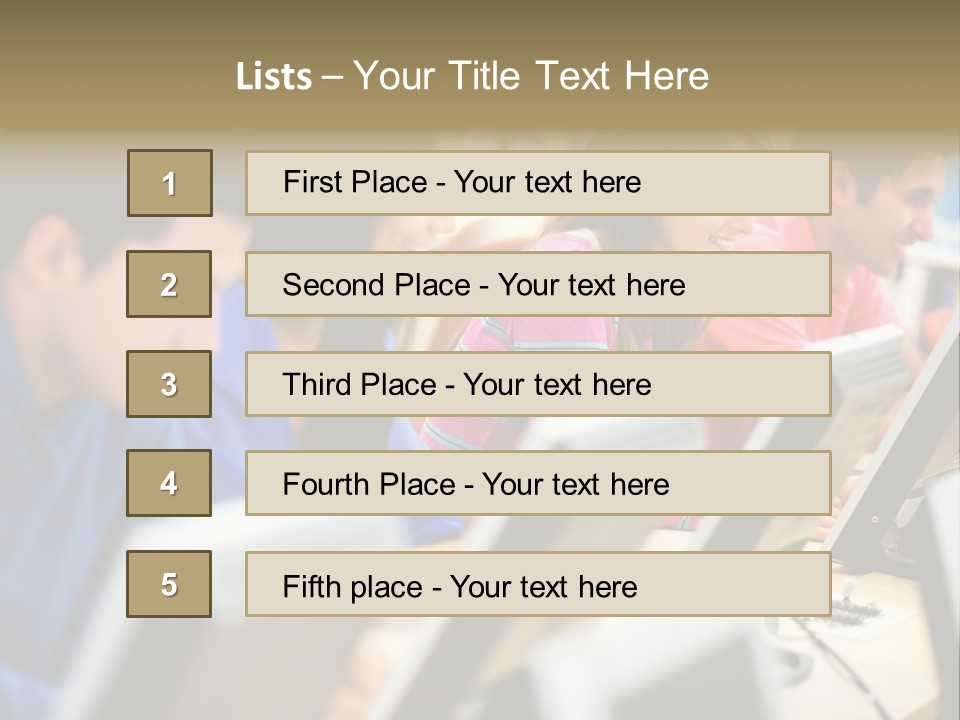 Young Students Females PowerPoint Template