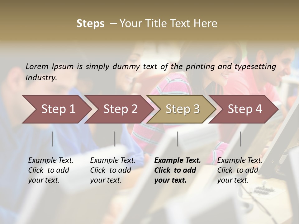 Young Students Females PowerPoint Template
