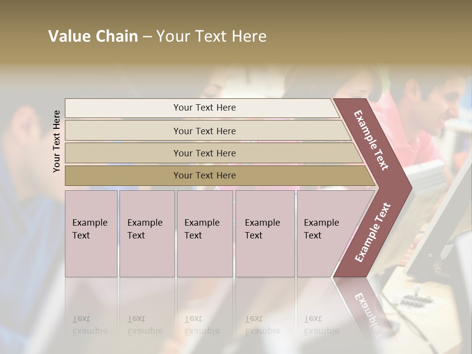 Young Students Females PowerPoint Template