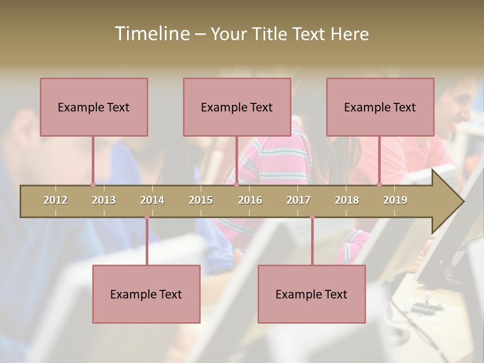 Young Students Females PowerPoint Template