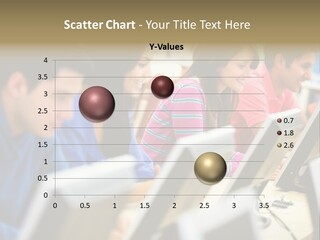 Young Students Females PowerPoint Template