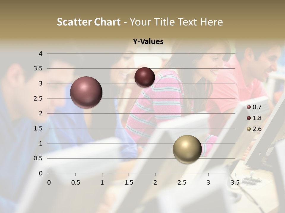 Young Students Females PowerPoint Template