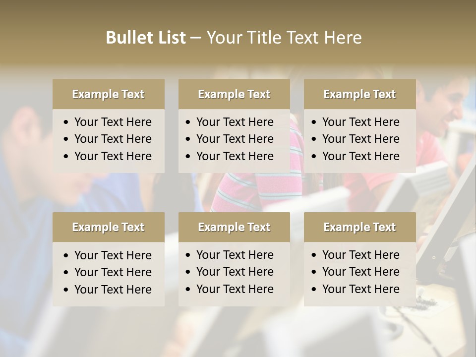 Young Students Females PowerPoint Template