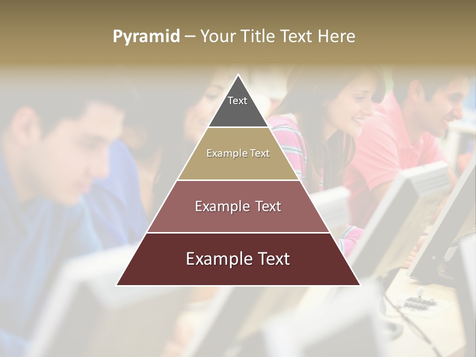 Young Students Females PowerPoint Template