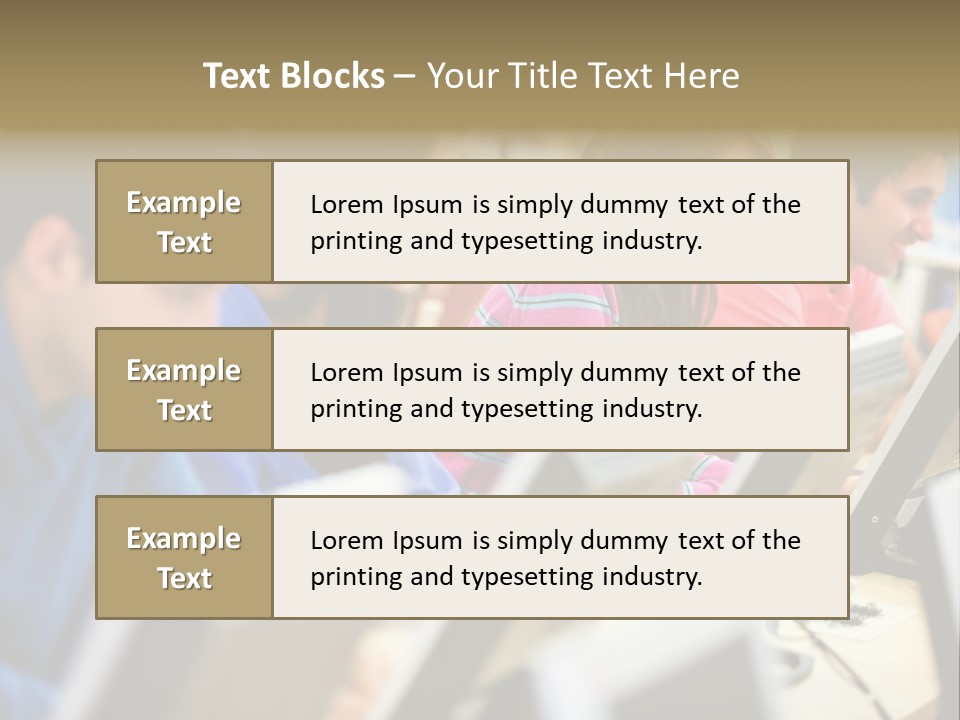 Young Students Females PowerPoint Template