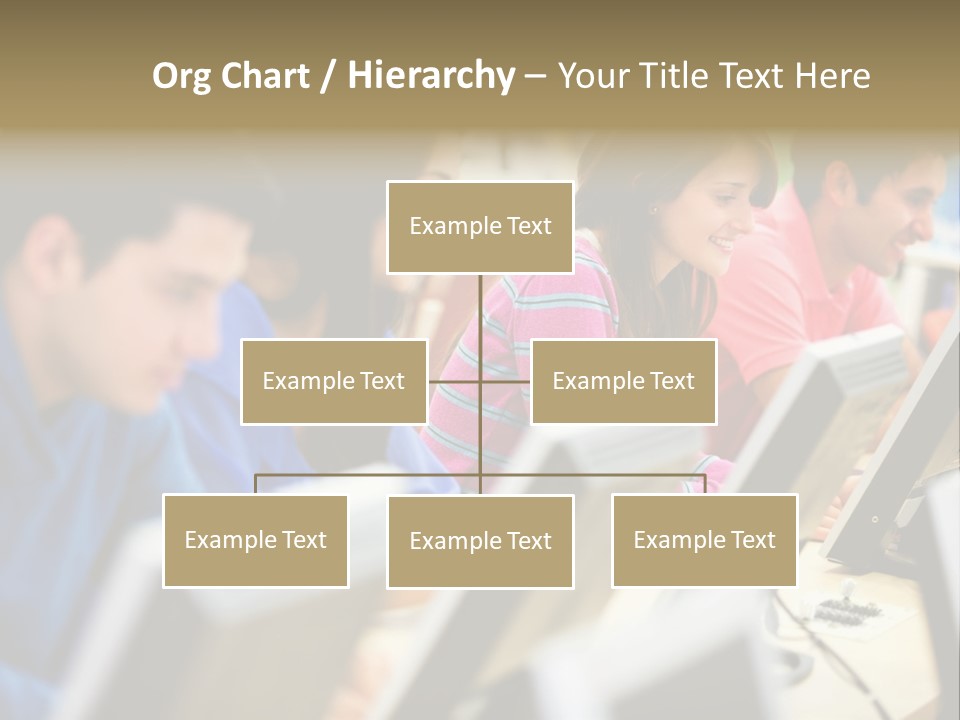 Young Students Females PowerPoint Template
