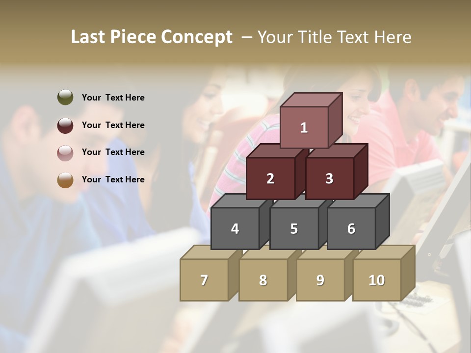 Young Students Females PowerPoint Template