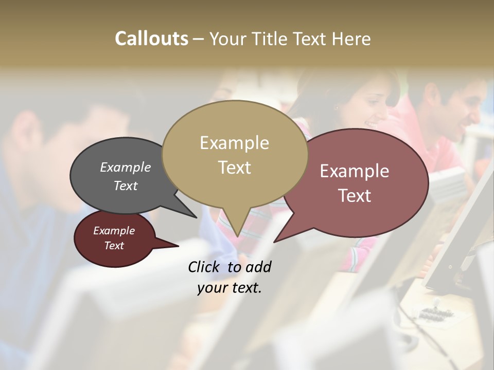 Young Students Females PowerPoint Template