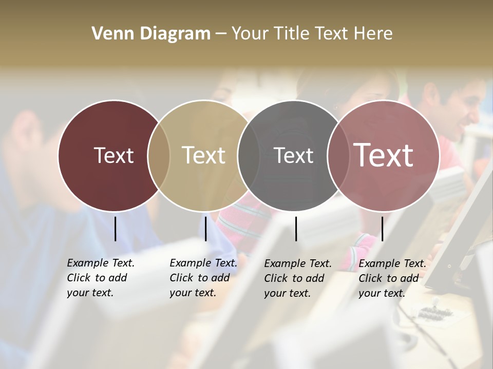Young Students Females PowerPoint Template