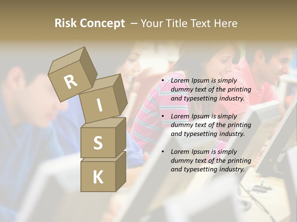 Young Students Females PowerPoint Template