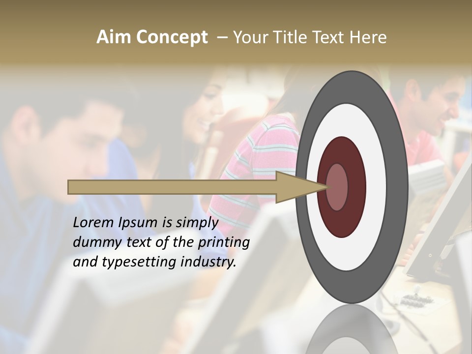 Young Students Females PowerPoint Template