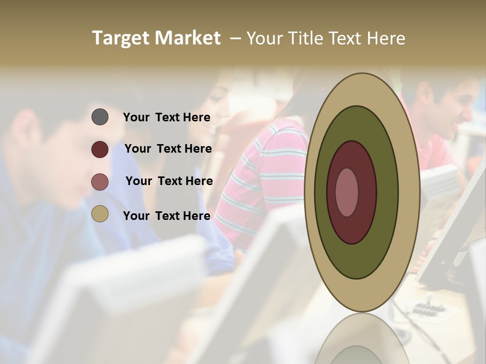 Young Students Females PowerPoint Template