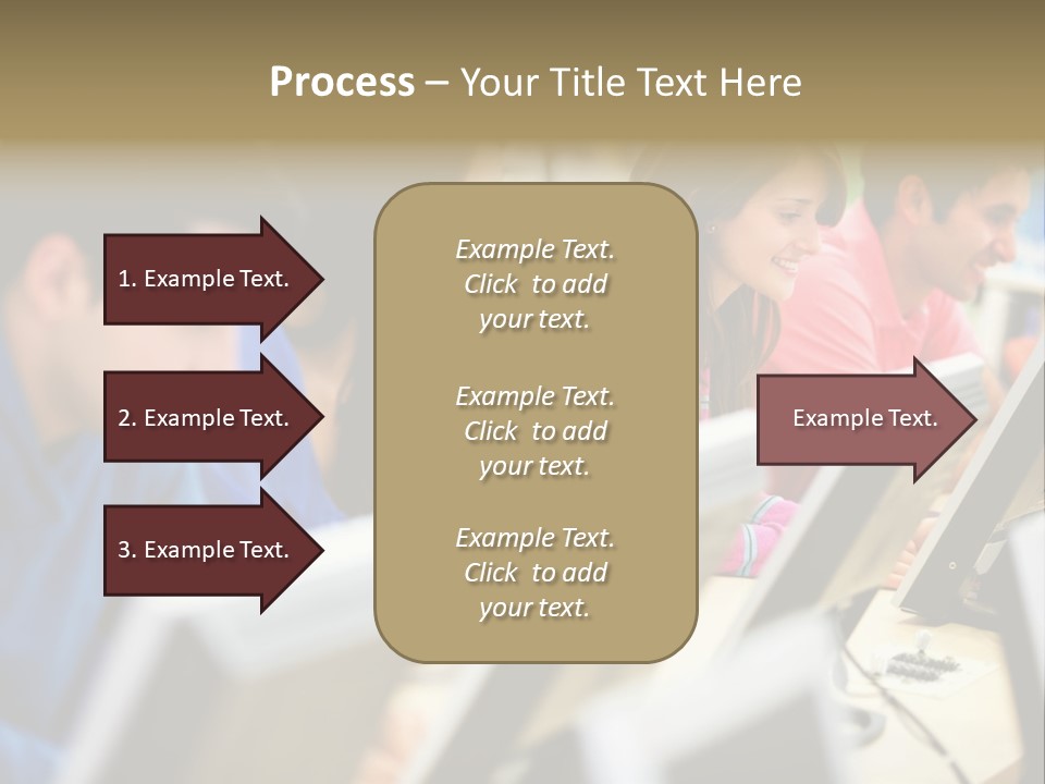 Young Students Females PowerPoint Template