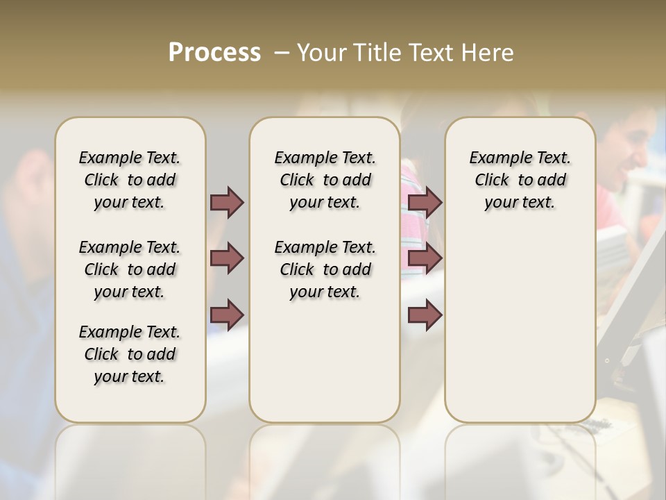 Young Students Females PowerPoint Template