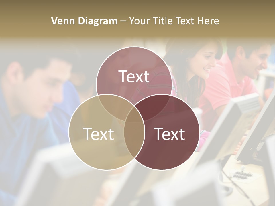 Young Students Females PowerPoint Template