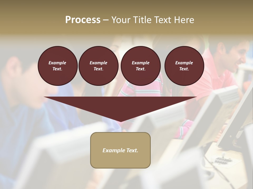 Young Students Females PowerPoint Template