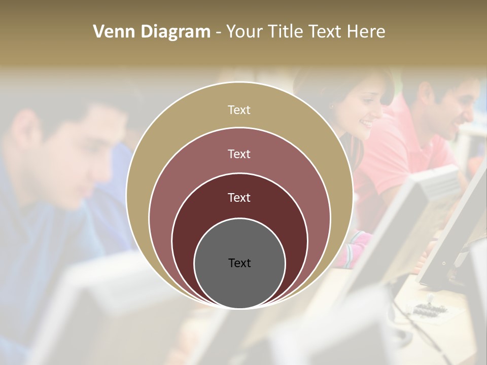 Young Students Females PowerPoint Template