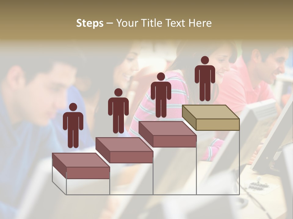 Young Students Females PowerPoint Template