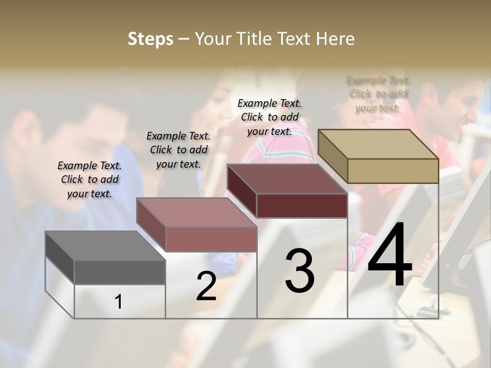 Young Students Females PowerPoint Template