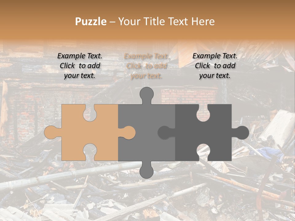Damaged Horizontal Frame PowerPoint Template