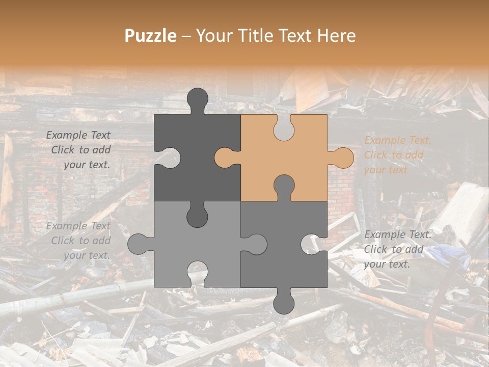 Damaged Horizontal Frame PowerPoint Template