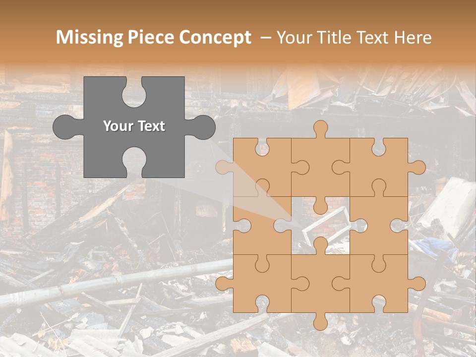 Damaged Horizontal Frame PowerPoint Template