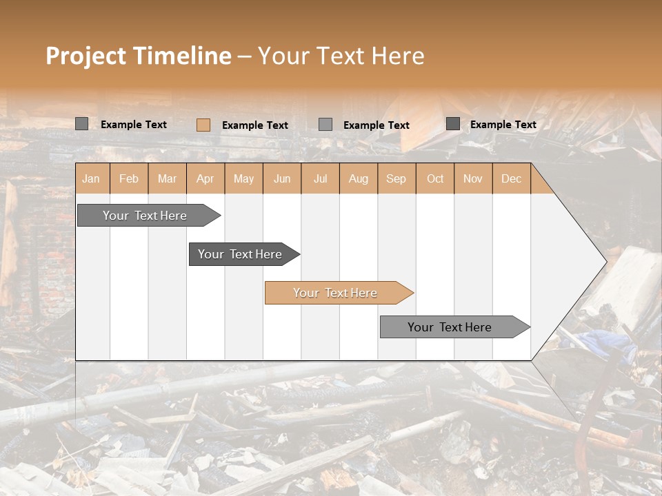 Damaged Horizontal Frame PowerPoint Template