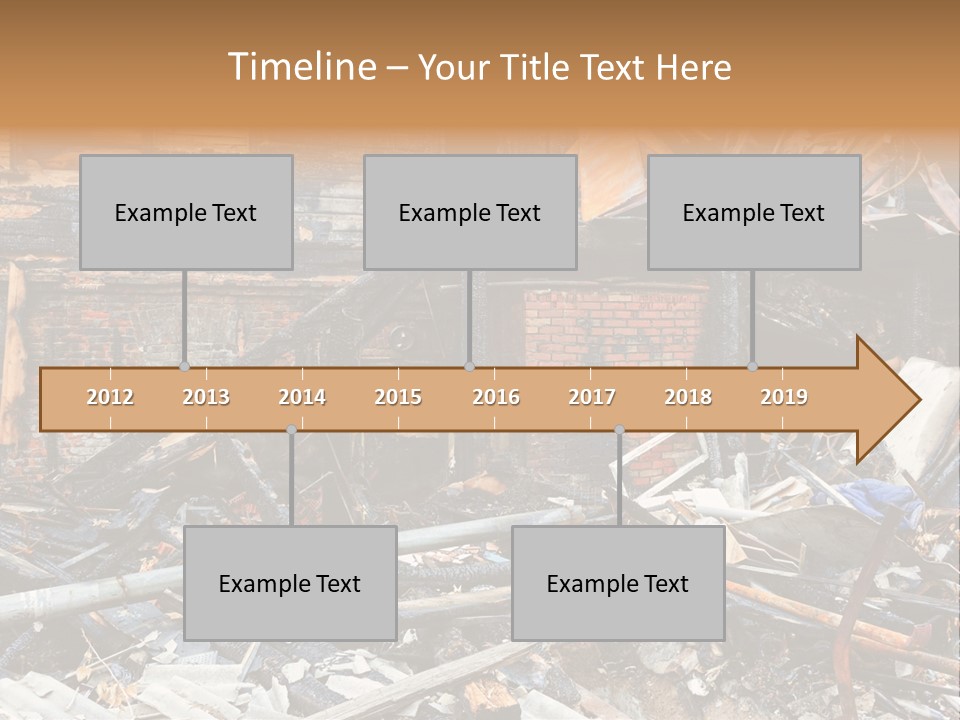 Damaged Horizontal Frame PowerPoint Template