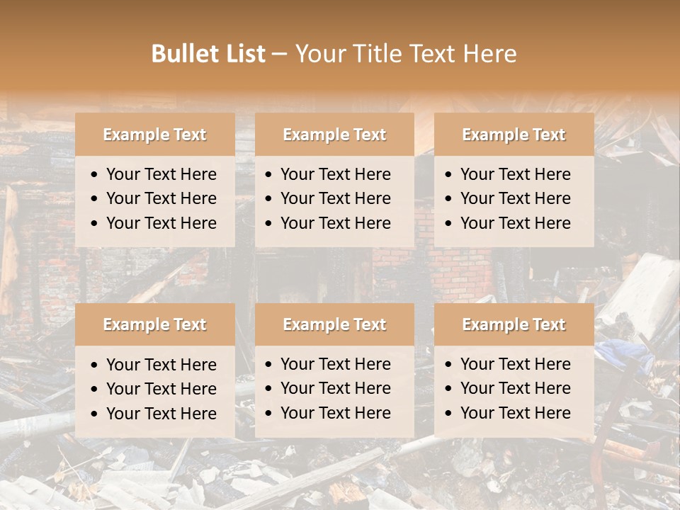 Damaged Horizontal Frame PowerPoint Template