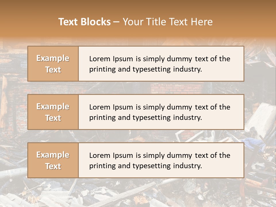 Damaged Horizontal Frame PowerPoint Template