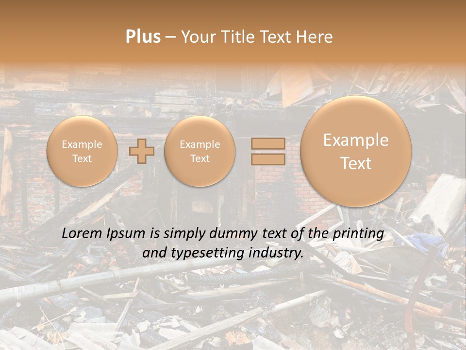 Damaged Horizontal Frame PowerPoint Template
