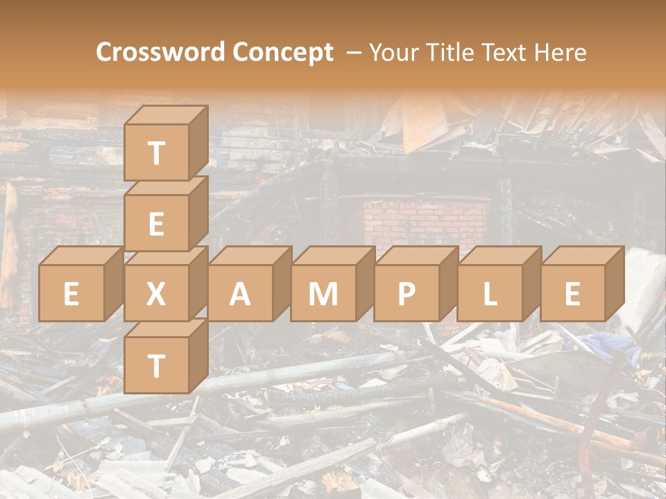 Damaged Horizontal Frame PowerPoint Template
