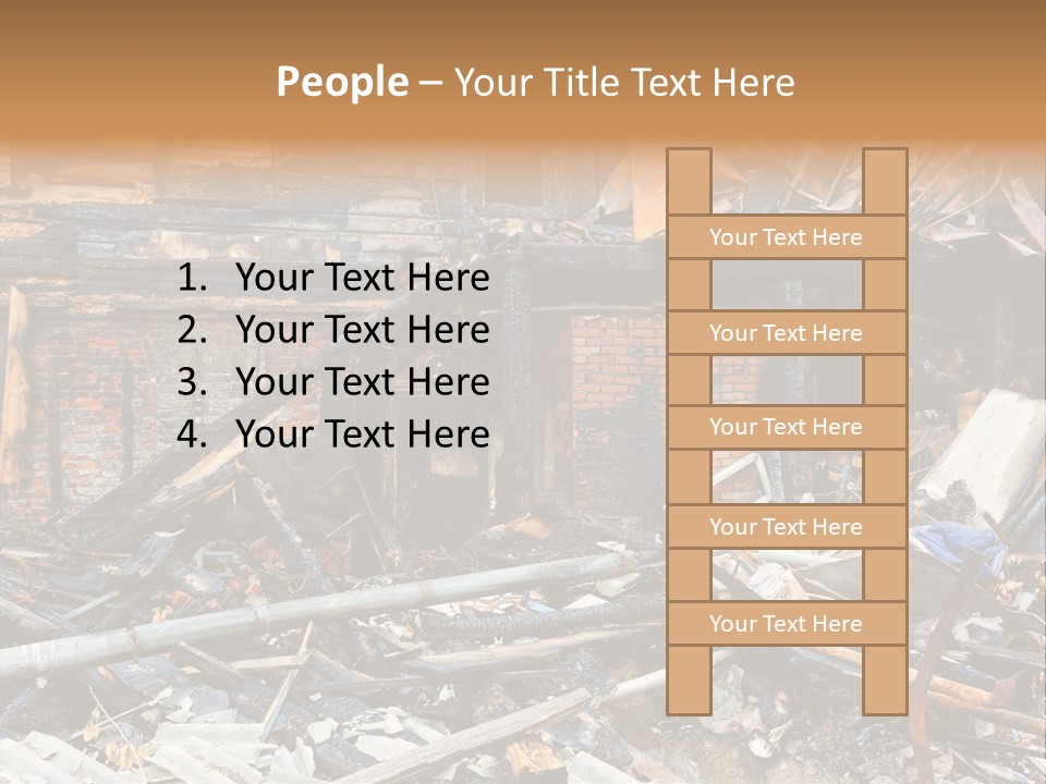 Damaged Horizontal Frame PowerPoint Template
