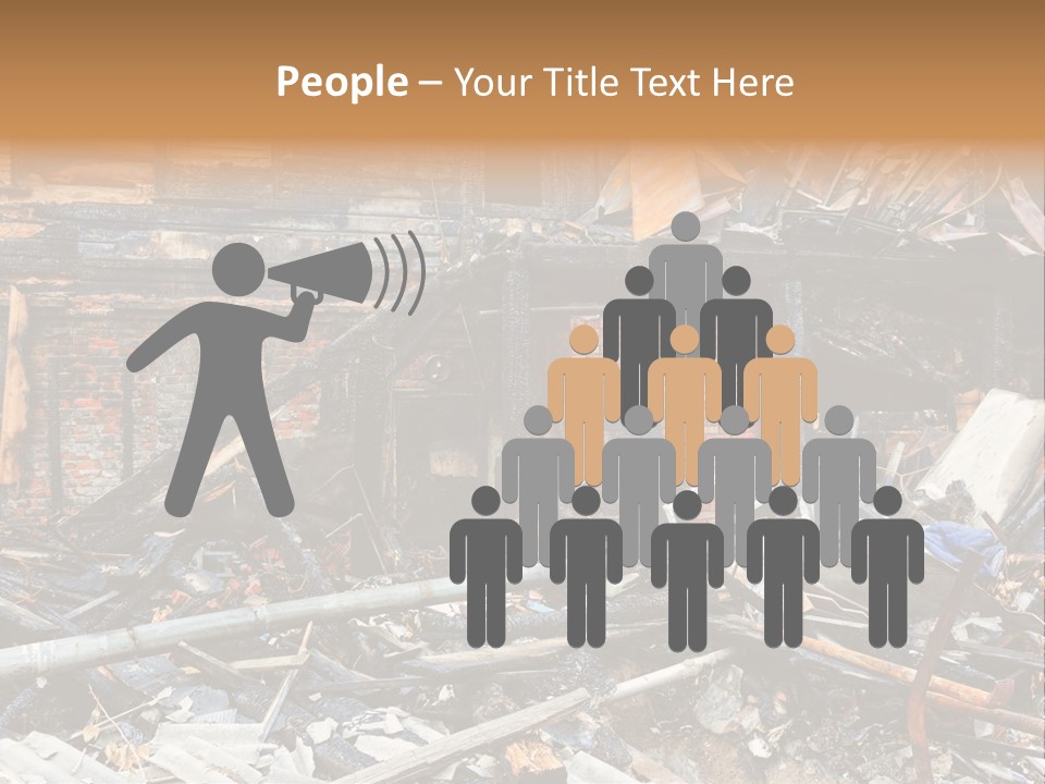 Damaged Horizontal Frame PowerPoint Template