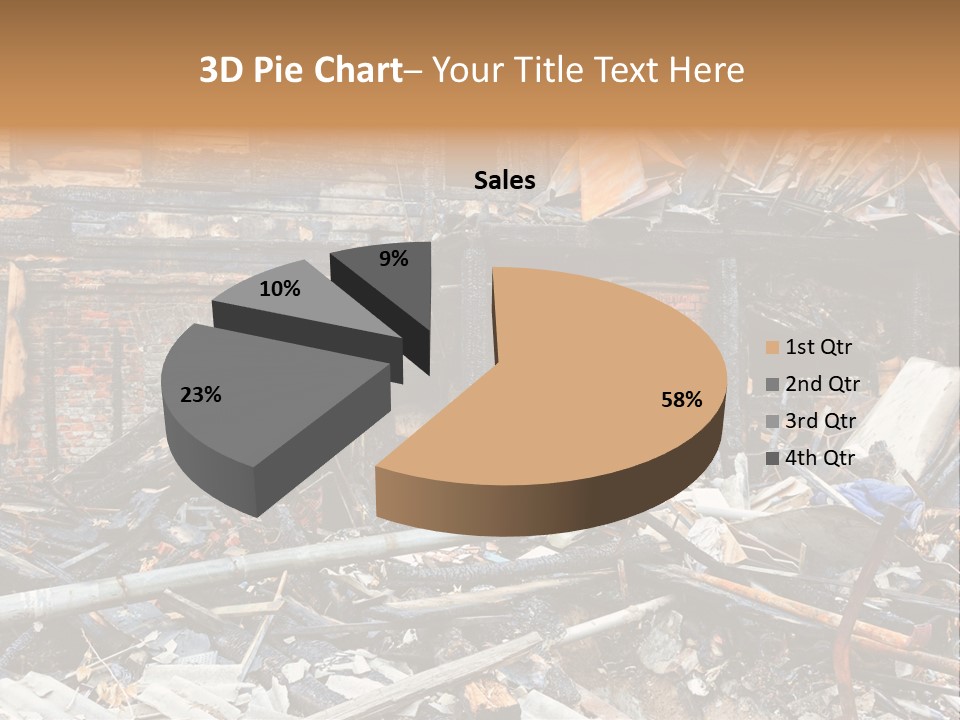 Damaged Horizontal Frame PowerPoint Template