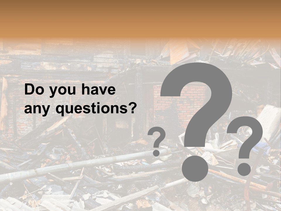 Damaged Horizontal Frame PowerPoint Template